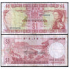 FIJI 1 DOLLAR 1974 P-71b USED GRADE
