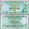 FIJI 2 DOLLARS 1971 P-66a USED GRADE