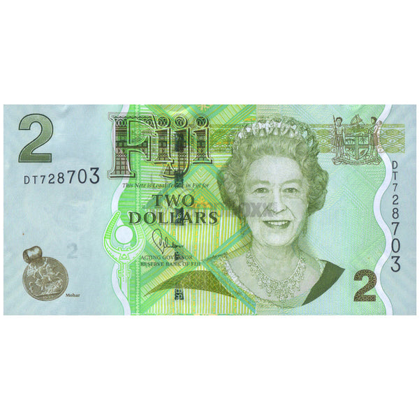 FIJI 2 DOLLARS 2011 P-109b UNC