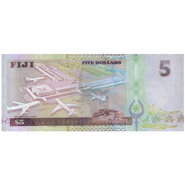 FIJI 5 DOLLARS 2002 P-105b UNC