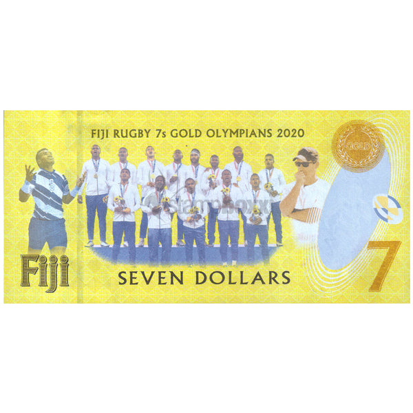 FIJI 7 DOLLARS 2022 P-122 UNC FIJ PREFIX