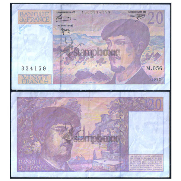 FRANCE 20 FRANCS 1980-97 P-151 USED GRADE