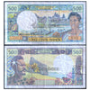 FRENCH PACIFIC TERRITORIES 500 FRANCS 1990-2012 P-1 USED GRADE SERIAL 8861