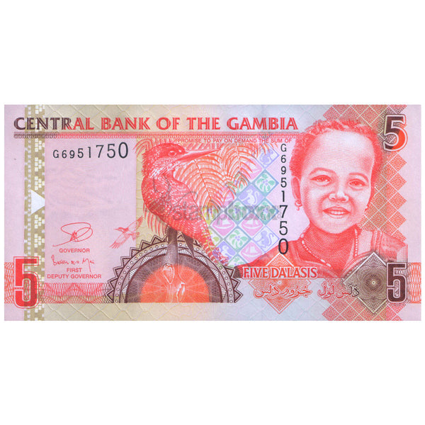GAMBIA 5 DALASI 2014 P-25c UNC