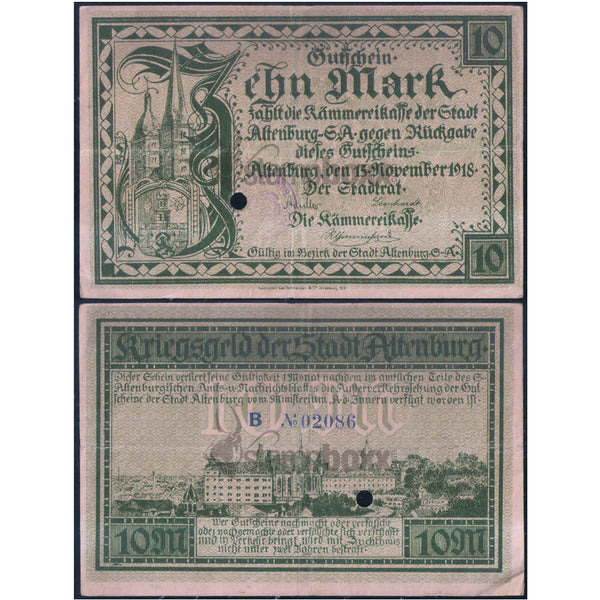 GERMANY NOTEGELT 5 x 2, 10 & 25 MARKS 4 NOTES XF