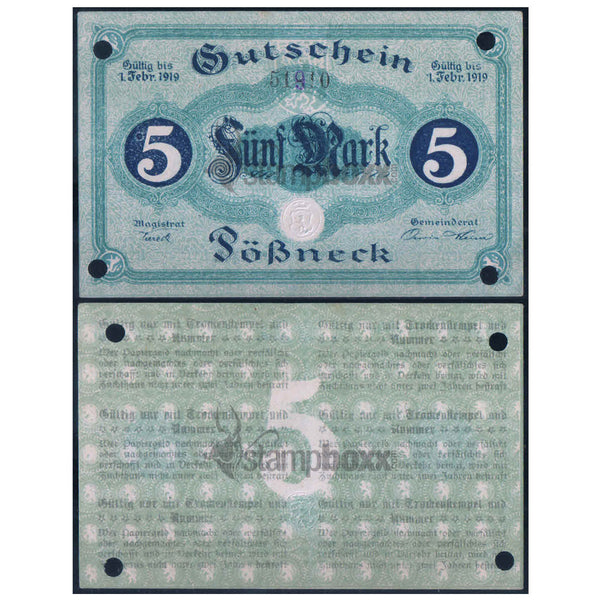 GERMANY NOTEGELT 5 x 2, 10 & 25 MARKS 4 NOTES XF
