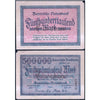 GERMANY NOTEGELT 500000 & 5000000 MARKS 2 NOTES XF