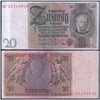GERMANY - REICHSBANK 20 MARK 1929 P-181 USED GRADE