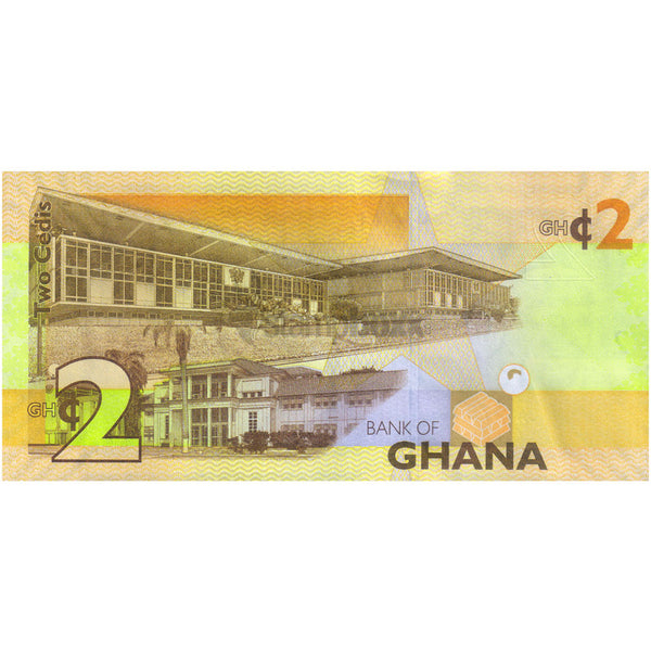 GHANA 2 CEDIS 2017 P-37A UNC