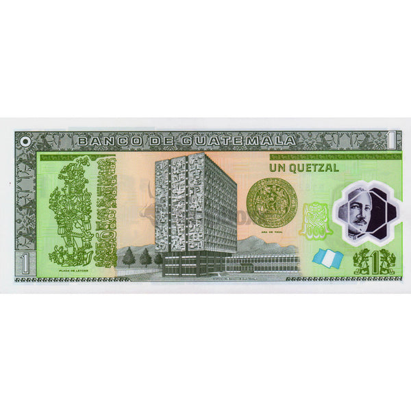 GUATEMALA 1 QUETZAL 17-10-2012 P-115 UNC POLYMER