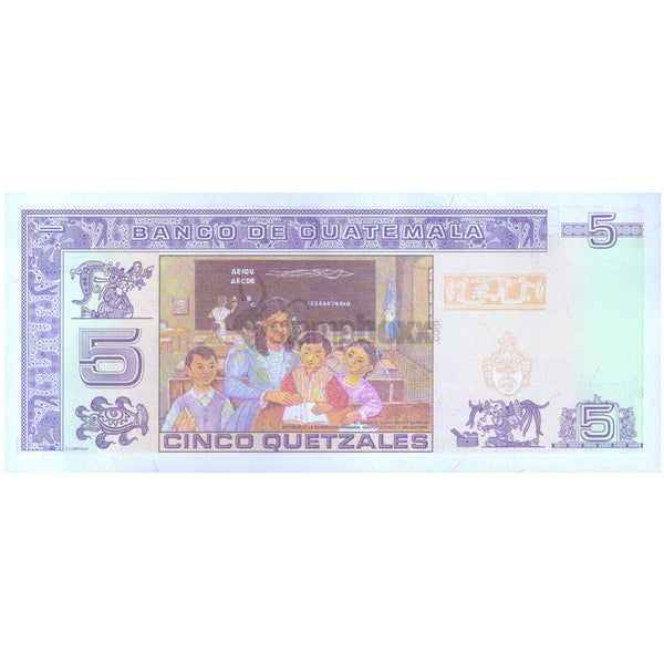 GUATEMALA 5 QUETZALE 2006 P-106b UNC