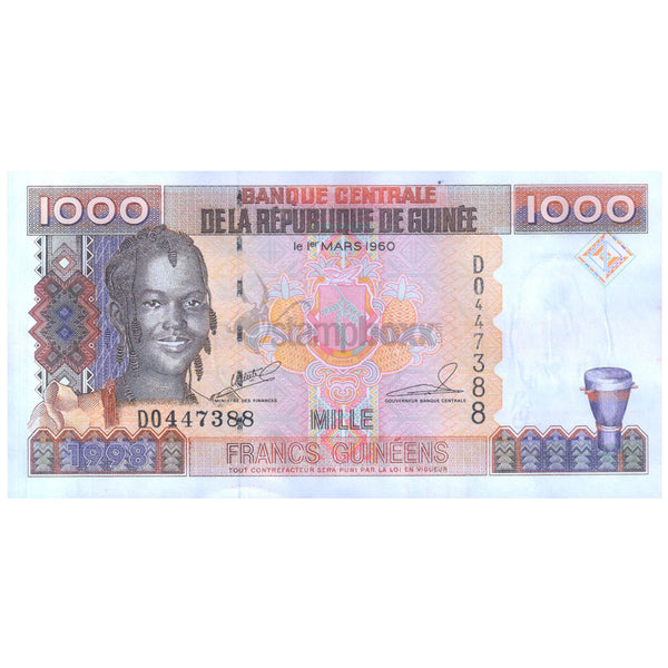 GUINEA 1000 FRANCS GUINEENS 1998 P-37 UNC