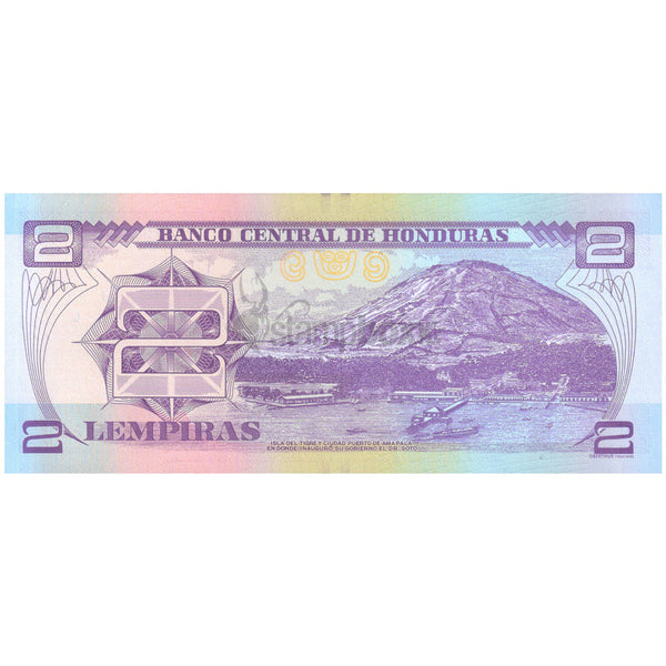 HONDURAS 2 LEMPIRAS 2004 P-80Ae UNC