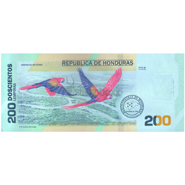 HONDURAS 200 LEMPIRAS 2019 P-105 UNC