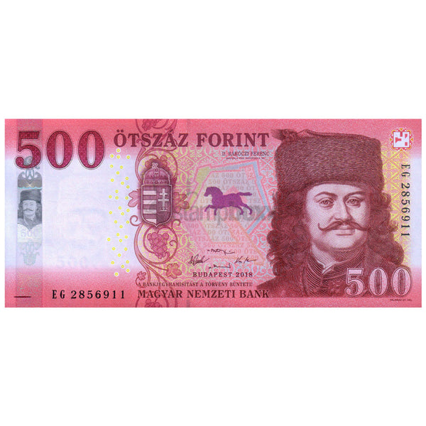 HUNGARY 500 FORINT 2018 P-202 UNC