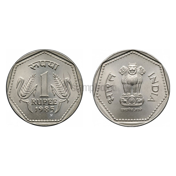 INDIA 1 RUPEE 1985 KM#79 UNC