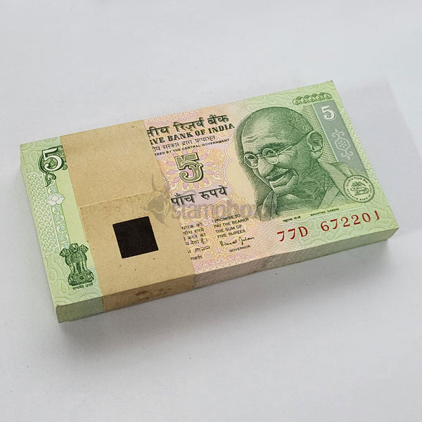 INDIA 5 RUPEES 2002-2008 P-88Aa UNC BUNDLE