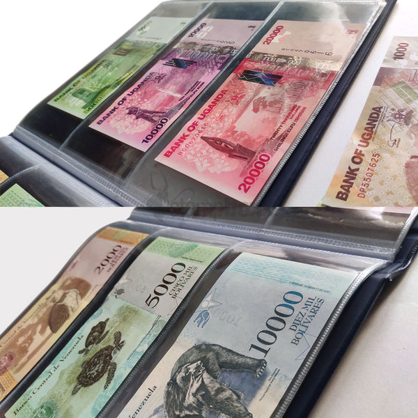 INDIAN MADE BANKNOTE ALBUM - TRANSPARENT