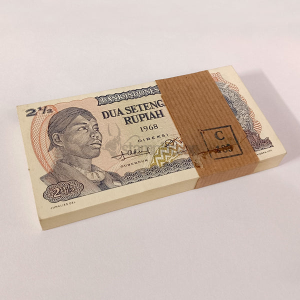 INDONESIA 2½ RUPIAH 1968 P-103 UNC BUNDLE