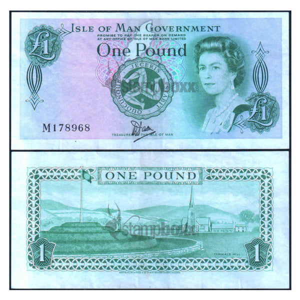ISLE OF MAN 1 POUND 1983 P-38 VF GRADE