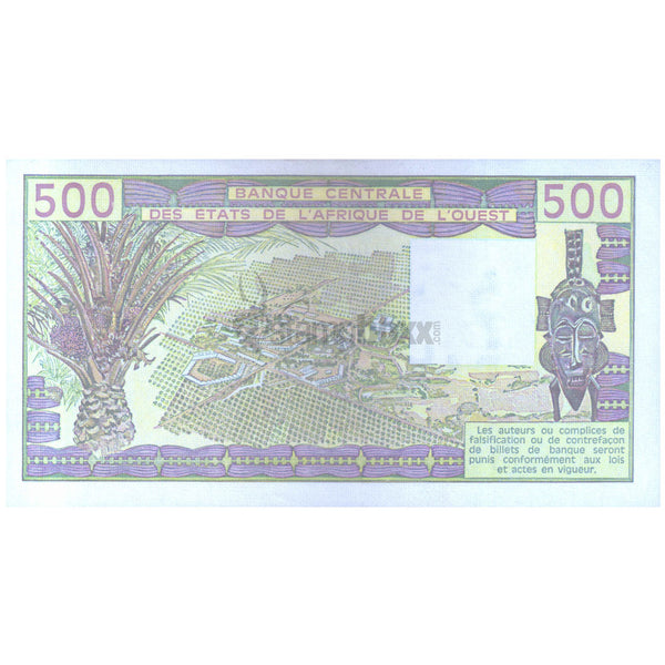 IVORY COAST 500 FRANCS 1981 P-106Ac UNC