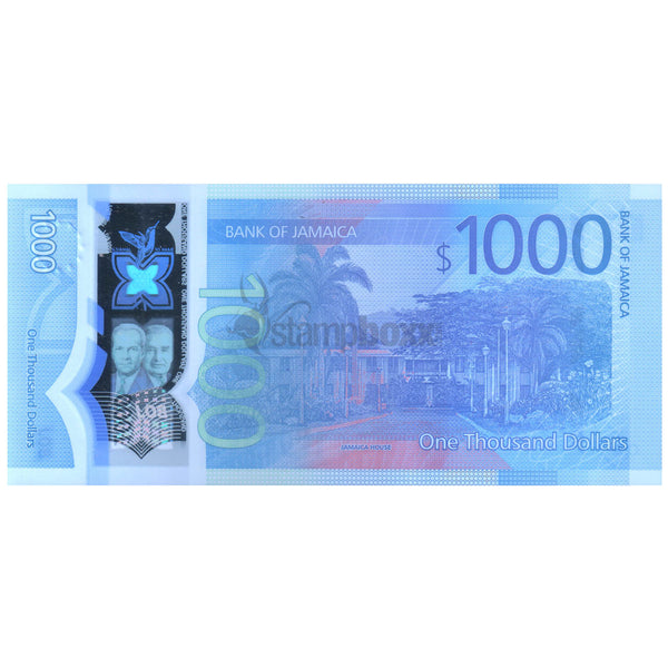 JAMAICA 1000 DOLLARS 2022 P-W97 UNC POLYMER