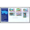 JERSEY DECIMAL LOW VALUE DEFINITIVES 1971 v6 FDC