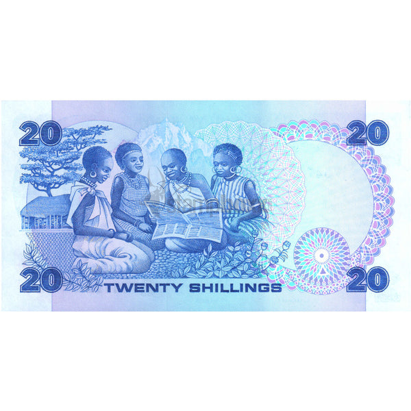 KENYA 20 SHILLINGS 1982 P-21b UNC