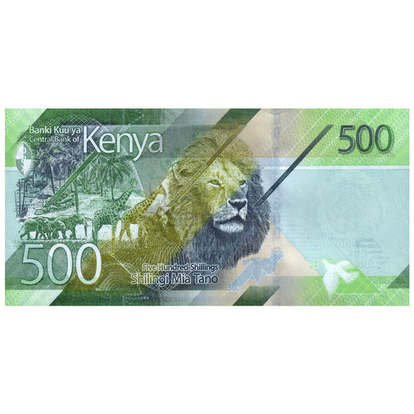 KENYA 500 SHILLINGS 2019 P-55 UNC