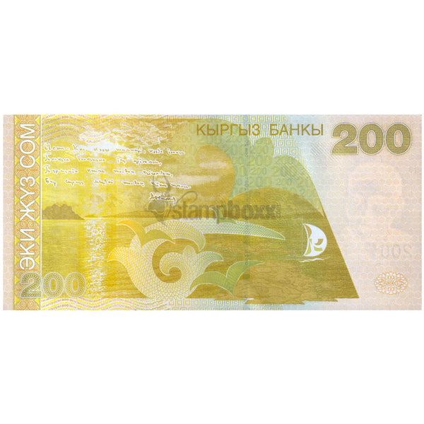 KYRGYZSTAN 200 SOM 2004 P-22 UNC