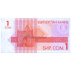 KYRGYZSTAN 1 SOM 1993 P-4 UNC