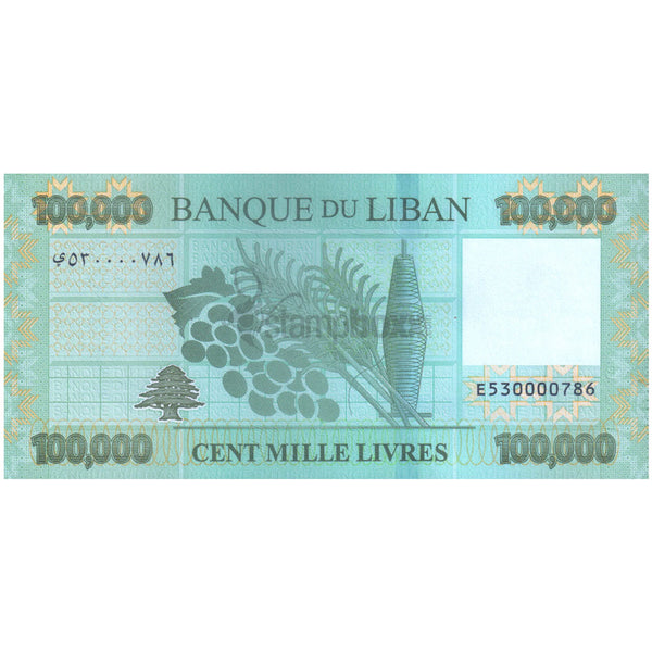 LEBANON 100000 LIVRES 2023 P-W105 UNC - LOW SERIAL 786