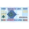 LEBANON 50000 LIVRES 2001 P-82 AU/UNC