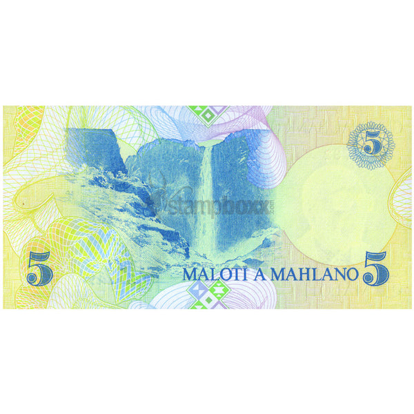 LESOTHO 5 MALOTI 1989 P-10 UNC