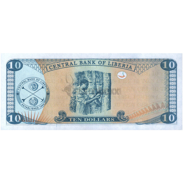 LIBERIA 10 DOLLARS 2011 P-27g UNC