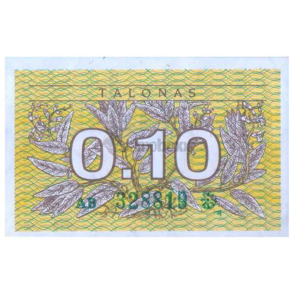 LITHUANIA 0.1 TALONAS 1991 P-29 UNC