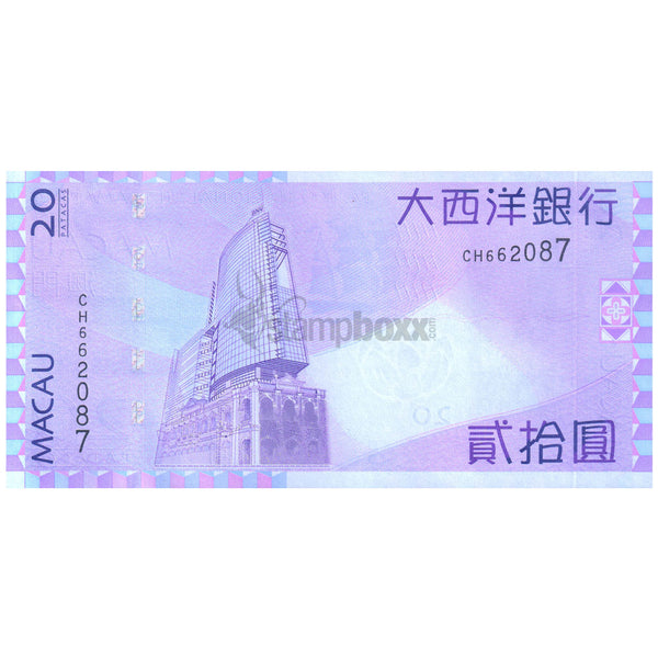 MACAU 20 PATACAS 2013 P-81c UNC