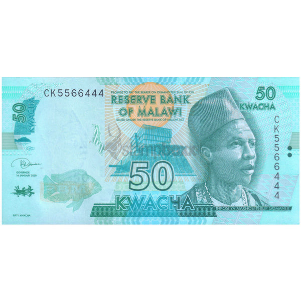 MALAWI 50 KWACHA 2020 P-64g UNC