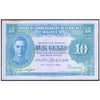 MALAYA 10 CENTS 1941 P-8 XF GRADE UNI-FACE