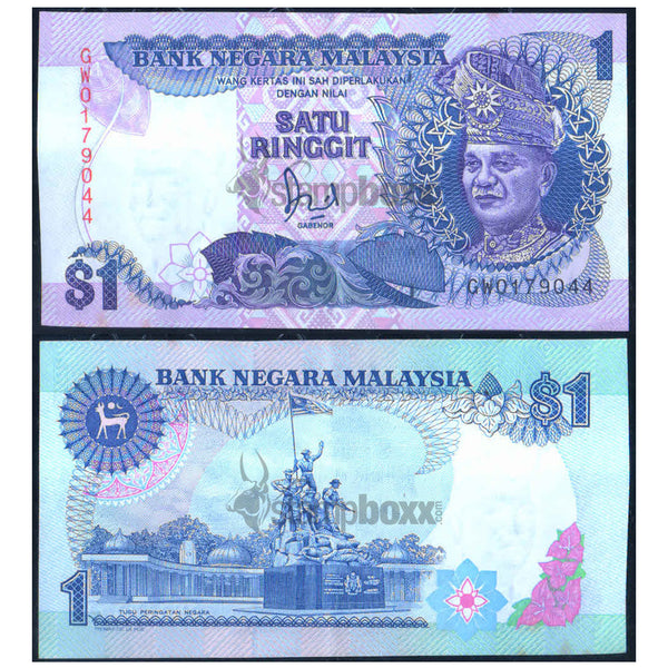 MALAYSIA 1 RINGGIT 1986-1989 P-27 USED GRADE