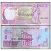 MALTA 2 LIRI 1989 P-41 USED SERIAL 4365