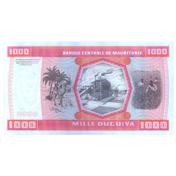 MAURITANIA 1000 OUGUIYA 1981 P-3D UNC UNISSUED