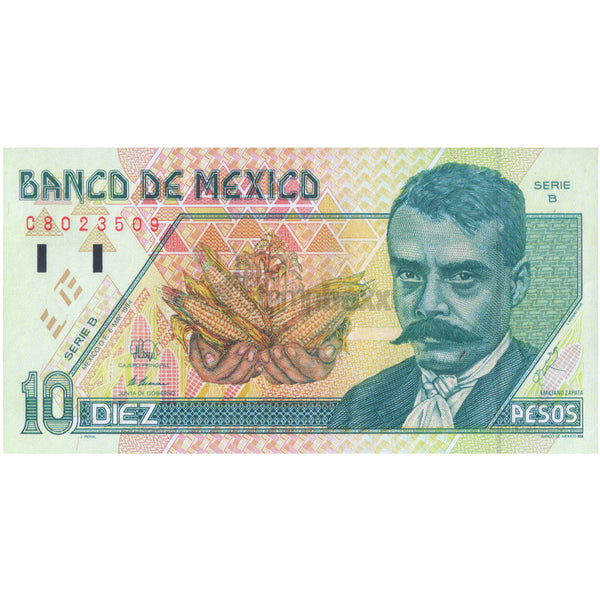 MEXICO 10 PESO 1994 P-105a UNC SERIES B