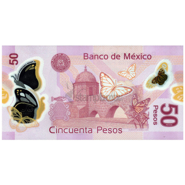 MEXICO 50 PESOS 2019 P-123Ae POLYMER
