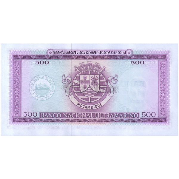 MOZAMBIQUE 500 ESCUDOS 1976 P-118 UNC