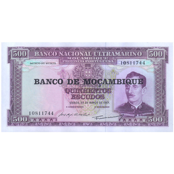 MOZAMBIQUE 500 ESCUDOS 1976 P-118 UNC