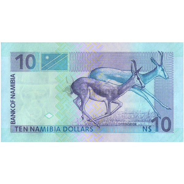 NAMIBIA 10 DOLLARS 2001 P-4c UNC