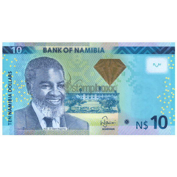 NAMIBIA 10 DOLLARS 2013 P-11 UNC