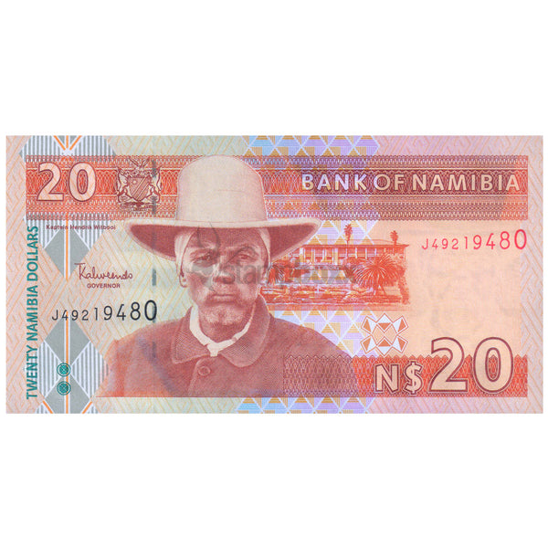 NAMIBIA 20 DOLLARS 2002 P-6 UNC