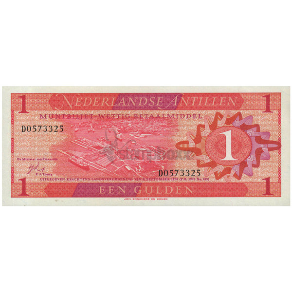 NETHERLANDS ANTILLES1 GULDEN 1970 P-20 UNC